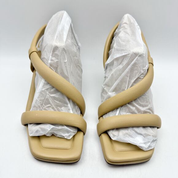 Vince Womens Coline Sandal Heel US 5.5M EU 35.5 Tan Nude Leather NIB - Picture 7 of 13